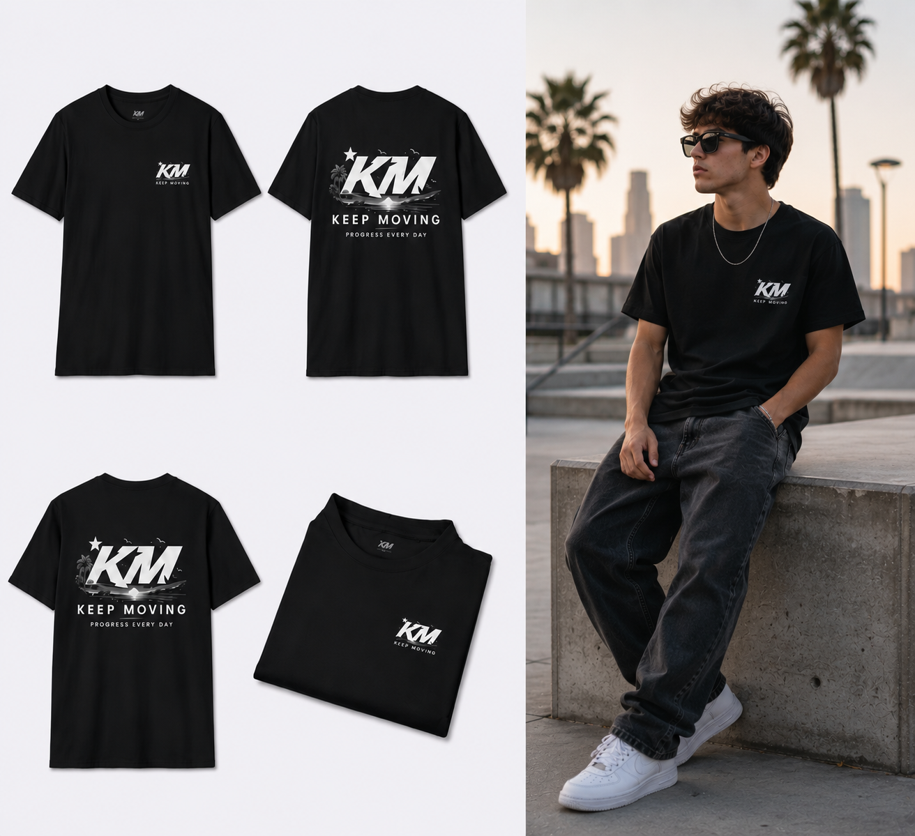 Keep Moving Tee | KM Wear